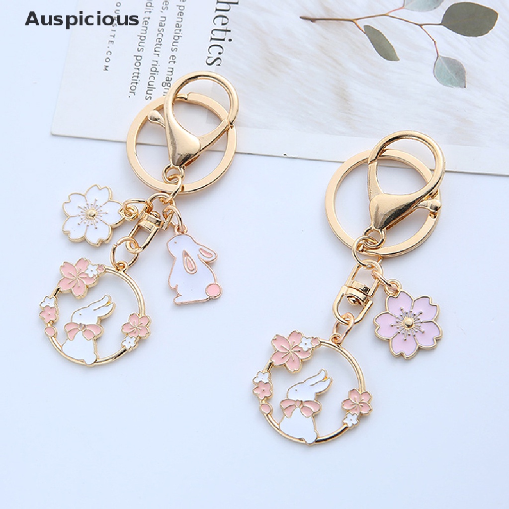 Móc Khóa Thỏ Hoạt Hình Sakura Đáng Yêu