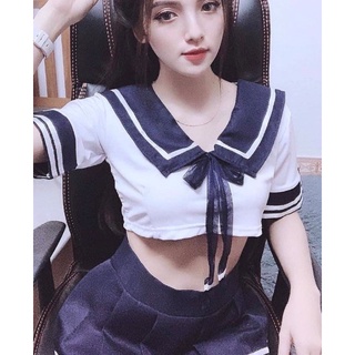 Set váy ngủ coslay học sinh