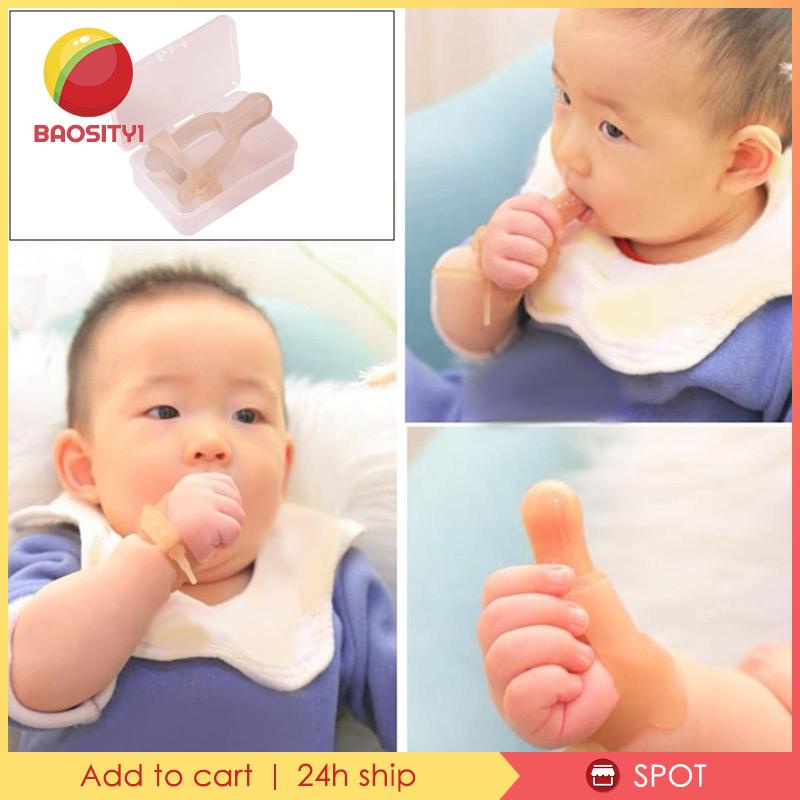 [Baosity1] Miếng Silicone Bảo Vệ Ngón Tay Cái Cho Trẻ Sơ Sinh