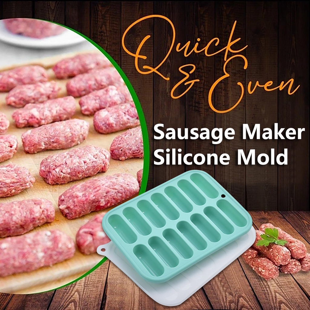 Máy làm xúc xích Khuôn silicone DIY Hot Dog Handmade Ham Baking Form Làm nhà bếp