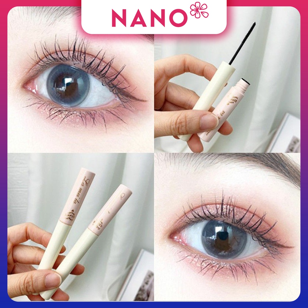 Mascara Siêu Mảnh Tơi Mi Lameila Skinny Microcara Vỏ Hồng, Chuốt Mi Siêu Mảnh Tơi