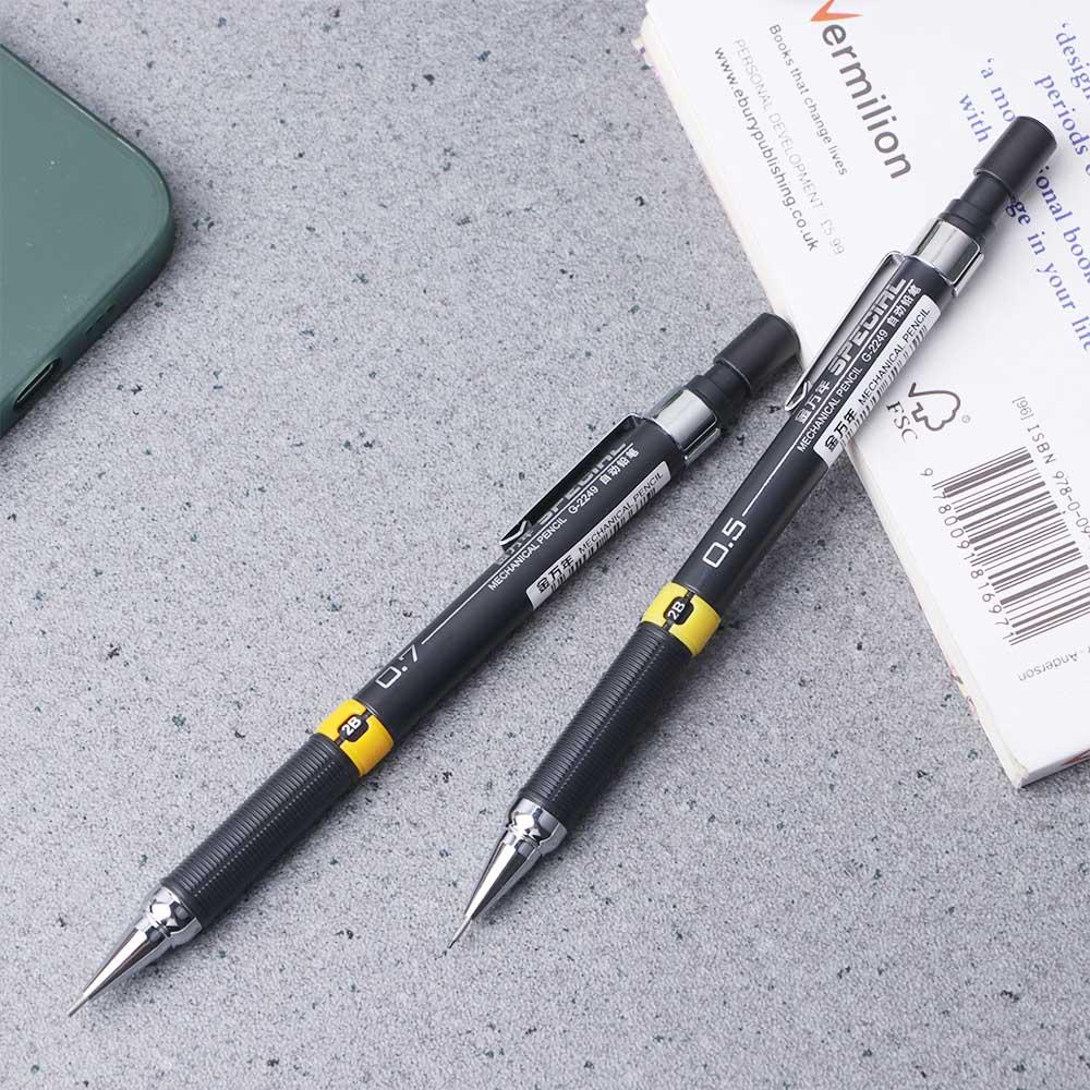 CLEOES Bút Chì Bấm 0.5 / 0.7mm Tiện Lợi Cho Học Sinh