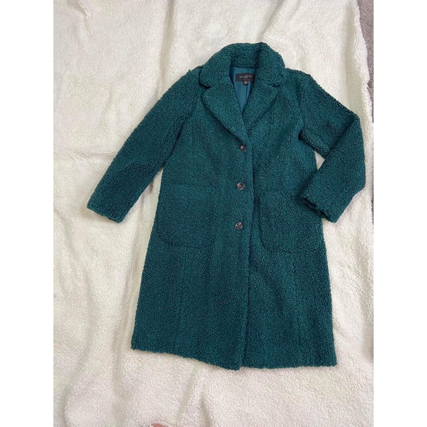 Áo manto lông cừu ann taylor