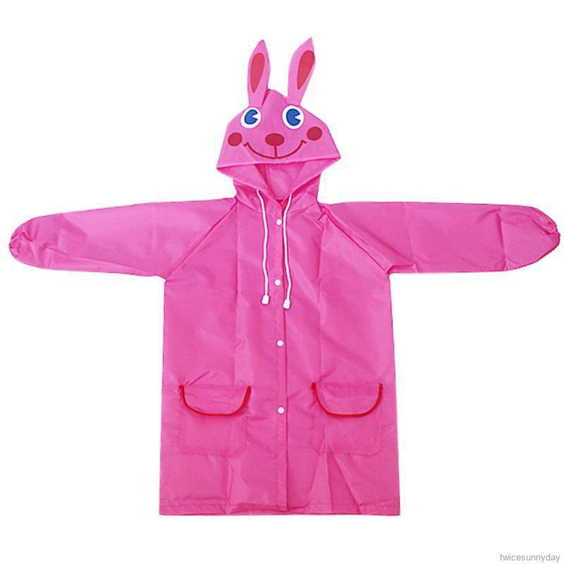 Children Kids Lovely Cartoon Waterproof Raincoat Sunny