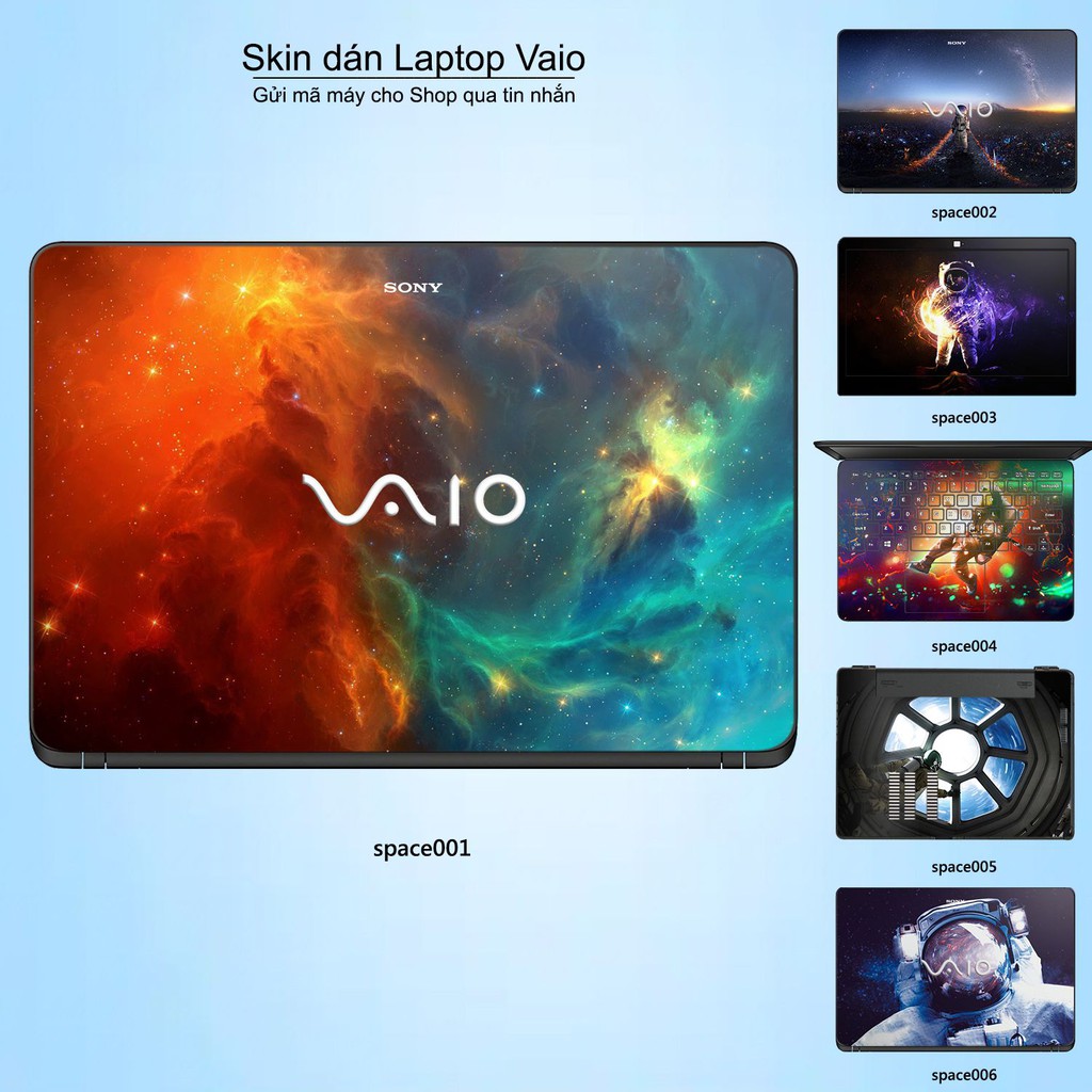 Skin dán Laptop Sony Vaio in hình không gian (inbox mã máy cho Shop)