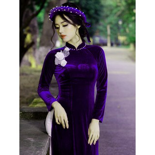 Vải nhung thun, vải áo dài nhung