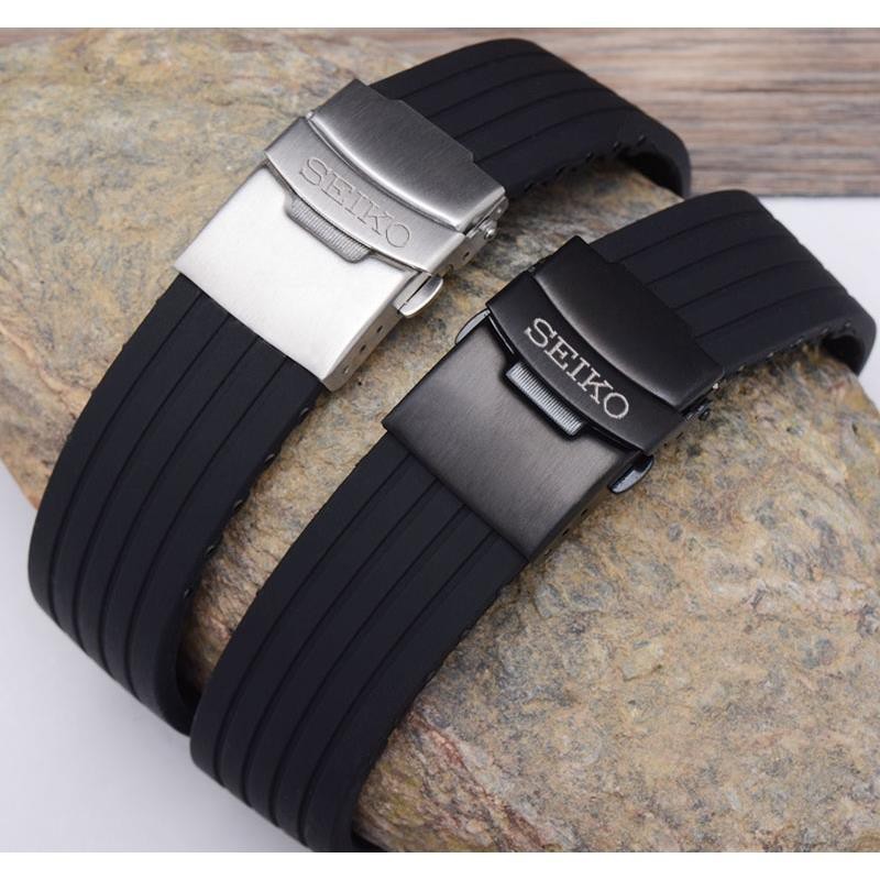 Dây đeo đồng hồ SEIKO SE61 cao su silicone chống thấm nước và mồ hôi 20 22mm tiện lợi