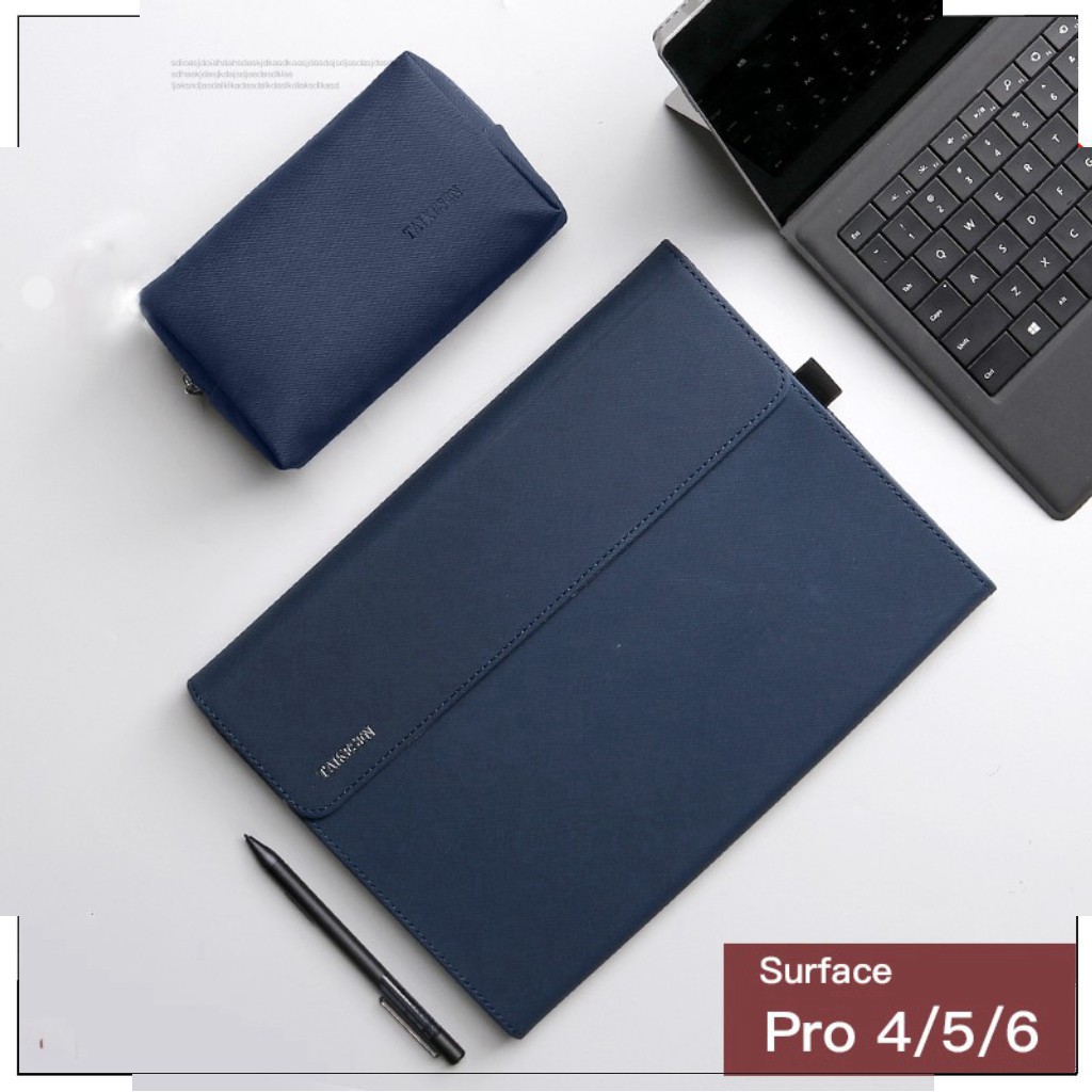 [ COMBO ] Bao da + Túi phụ kiện TAIKESEN Surface Pro 4,5,6,7- S015 - HÀNG CAO CẤP HOT TREND