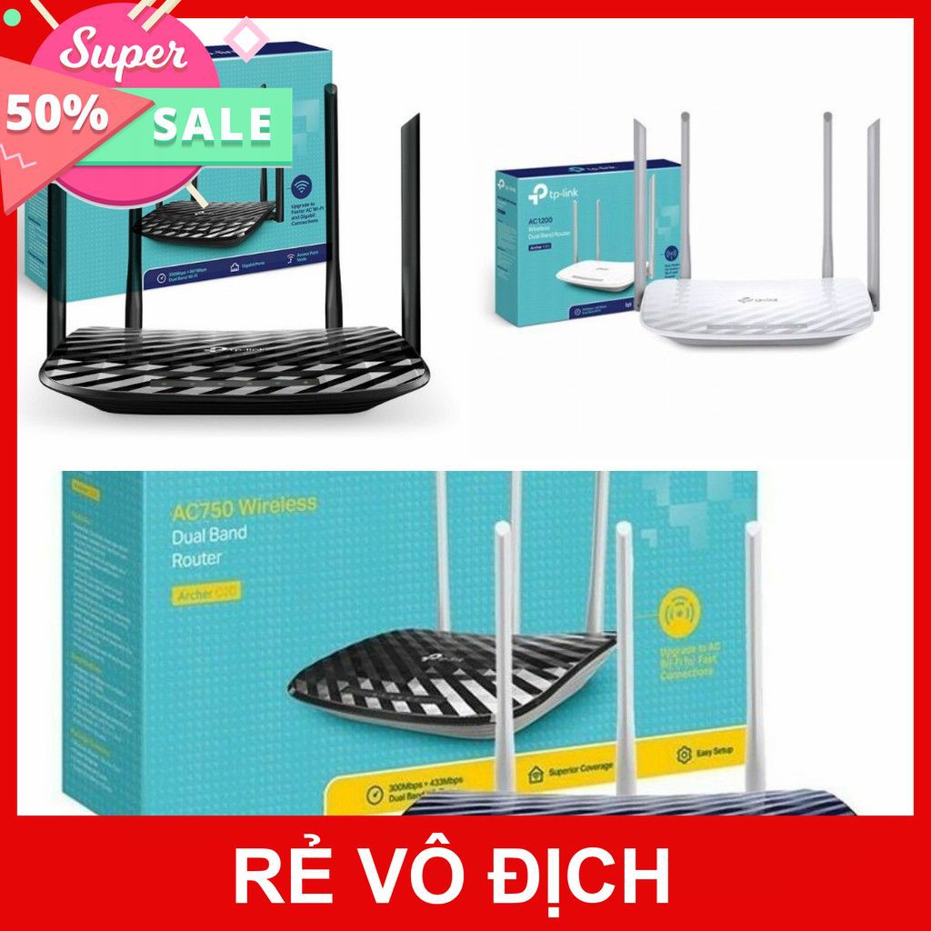 [XK][FREESHIP] BỘ PHÁT WIFI ARCHER C6 (AC1200) - C50 (AC1200) - C20 (AC750) - BĂNG TẦNG KÉP [HCM]