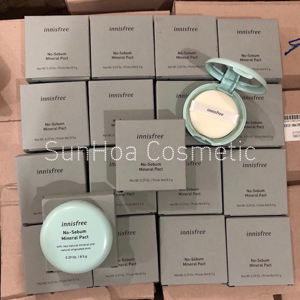 Phấn Phủ Kiềm Dầu-innisfree No-Sebum Mineral Pact (8,5g)