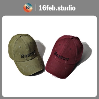 [ HÀNG CAO CẤP ] Nón Bóng Chày Lưỡi Trai 16 FEB Thuê Chữ Nổi Cá Tính BOSTON