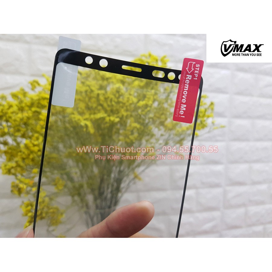 [Trơn-Bóng-Dày] Dán dẻo PET Samsung Note 8 Note 9 VMAX Full Viền Đen Trơn Bóng Như Kính cường lực