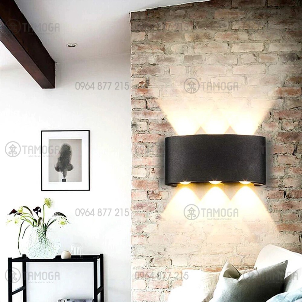 Đèn hắt tường, đèn ốp tường ngoài trời hình bán nguyệt TAMOGA DGT 3001