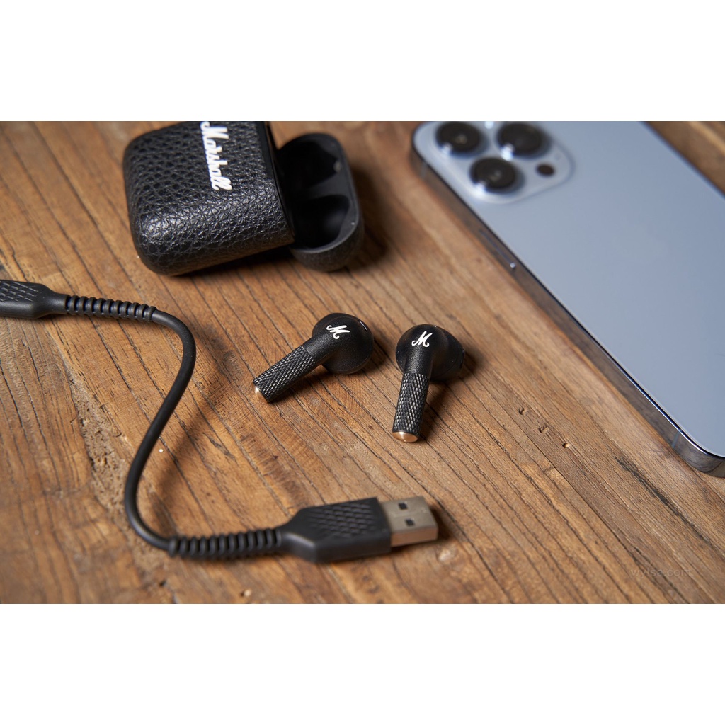 Tai Nghe không dây Marshall Minor 3 - True wireless, chống nước, Bluetooth 5.2, có sạc nhanh