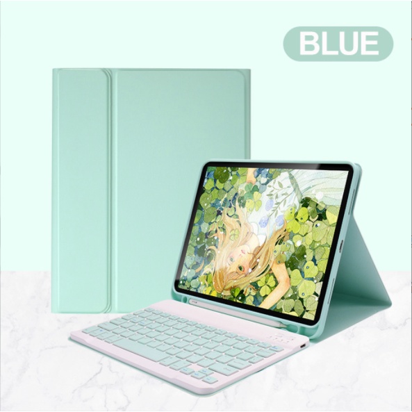 Bao da ipad + Bàn phím + Chuột Bluetooth có ngăn đựng bút ốp ipad Air 4/Pro 11/10.5/9.7/Gen 5/6/7/8/9/10/Air 1/2/3/4/5