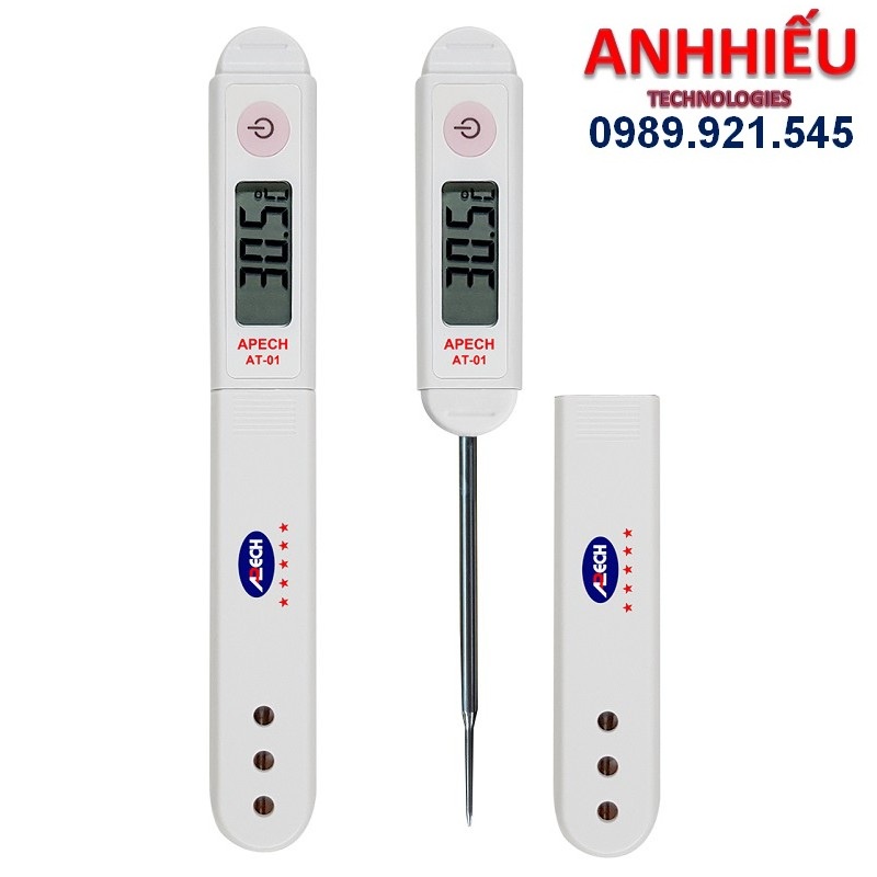 Apech AT-01 Bút Đo Nhiệt Độ Điện Tử, Đo Nhiệt Độ Tiếp Xúc Trực Tiếp Đo Nhiệt Độ Thực Phẩm Apech AT01