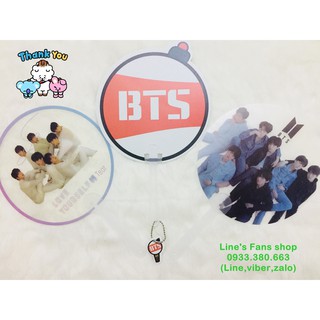 [MUA 1 TẶNG 1] Quạt nhựa cầm tay BTS