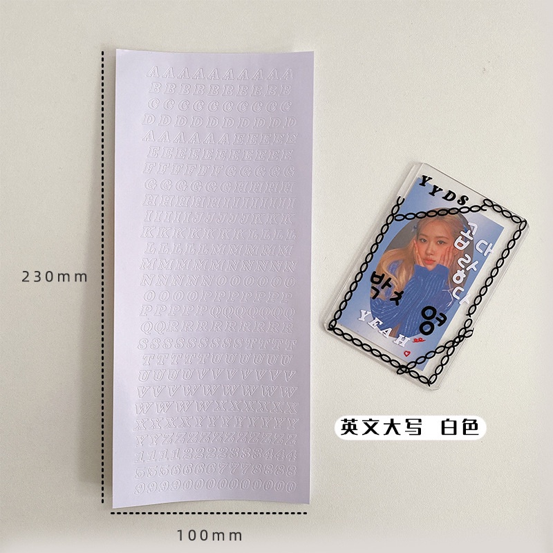 Miếng Dán Trang Trí In Chữ Tiếng Anh Ngôi Sao Trên Và Dưới Bằng Bạc Phong Cách Hàn Quốc ins Hàn Quốc
