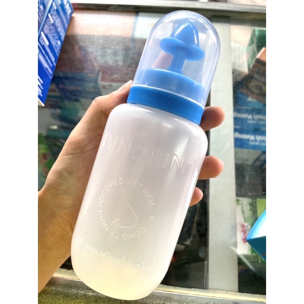 [COMBO BÌNH VÀ GÓI RỬA MŨI] RINORIN NƯỚC MUỐI RỬA MŨI