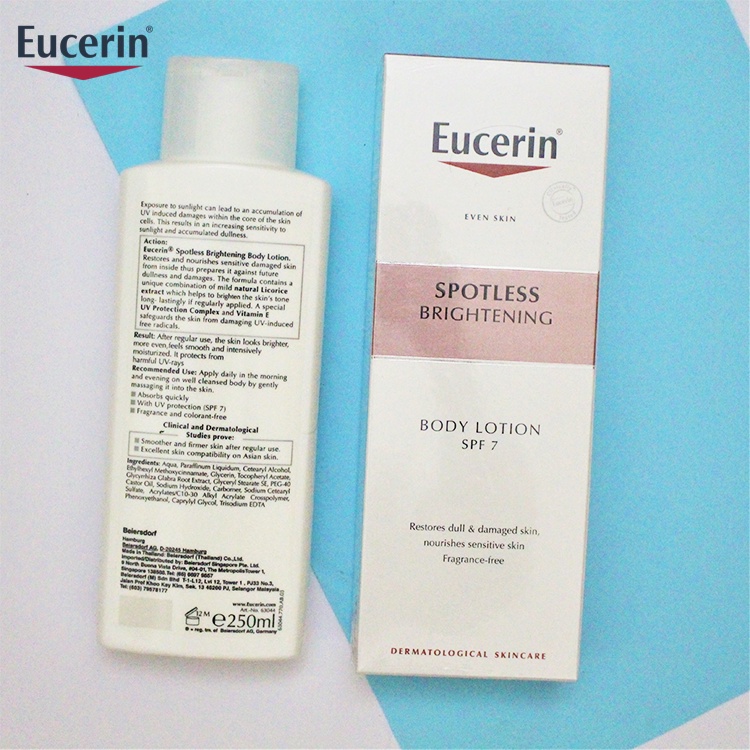 [NHẬP KHẨU-TEM PHỤ] Sữa Dưỡng Thể Trắng Da Eucerin UltraWhite+ Spotless Body Lotion SPF7 250ml