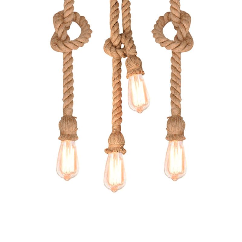 Đèn thả dây thừng l dây đui đèn tết dây thừng - 1m