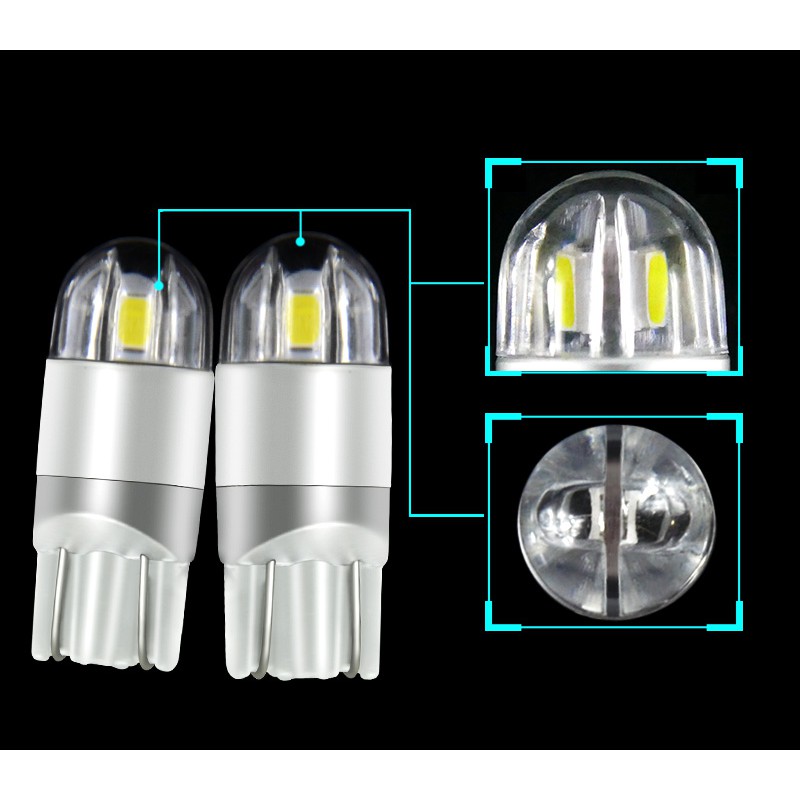Đèn nội thất xe ô tô T10 3030 2smd 168 501 W5W 6000K
