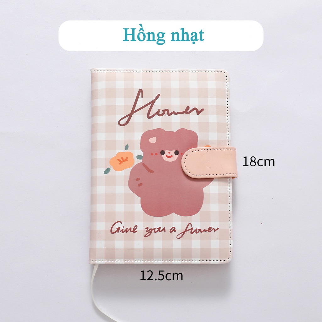 Sổ tay ghi chú khóa nam châm nhiều hình cute Gooo Store