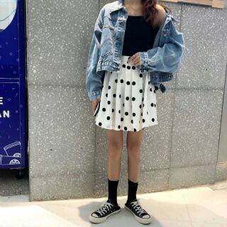 (Order/ Video thật) Áo khoác denim dáng ngắn cực chất