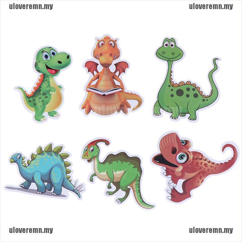 Bộ 50 Sticker Dán Trang Trí Hình Khủng Long Đáng Yêu