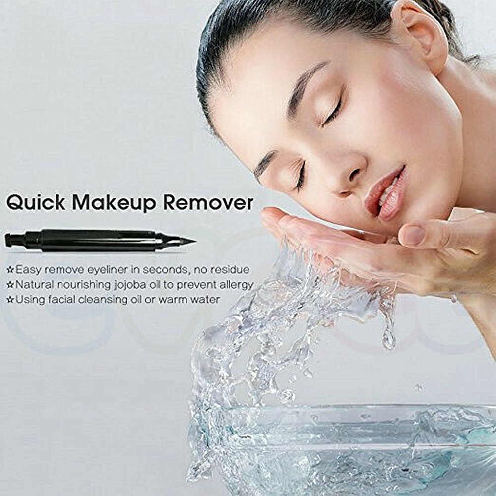 [Hàng mới về] Bút kẻ mắt dạng lỏng chống thấm nước hai đầu màu đen tiện dụng | BigBuy360 - bigbuy360.vn