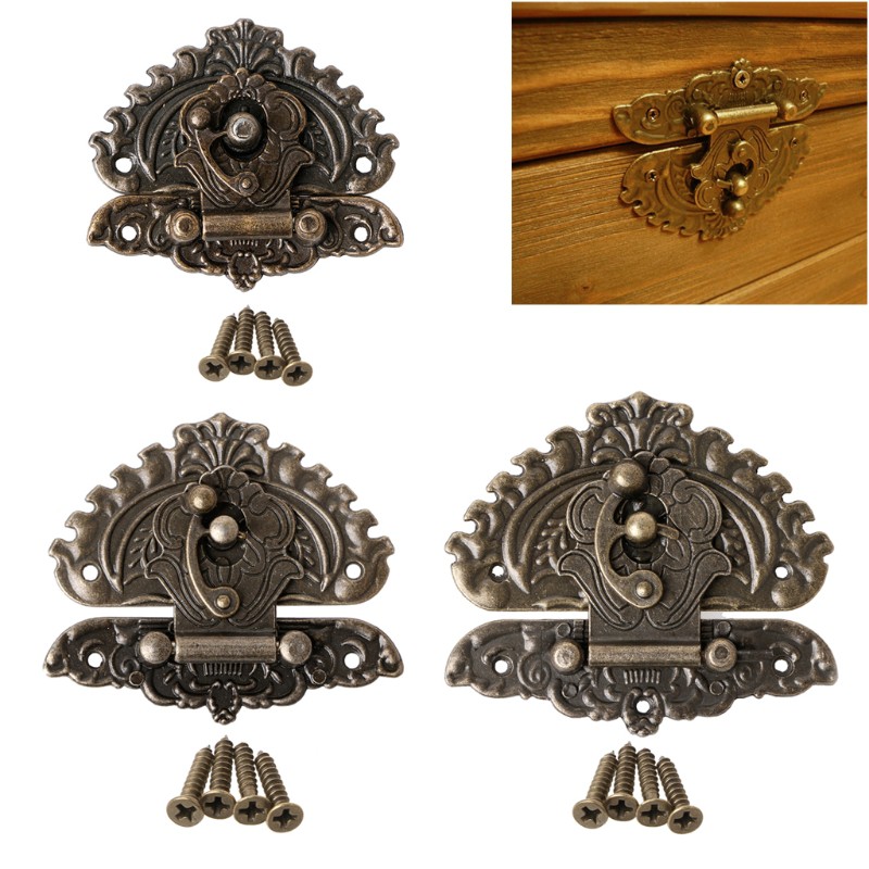 Bộ móc khóa kim loại phong cách vintage dùng để treo va li đa năng tiện dụng