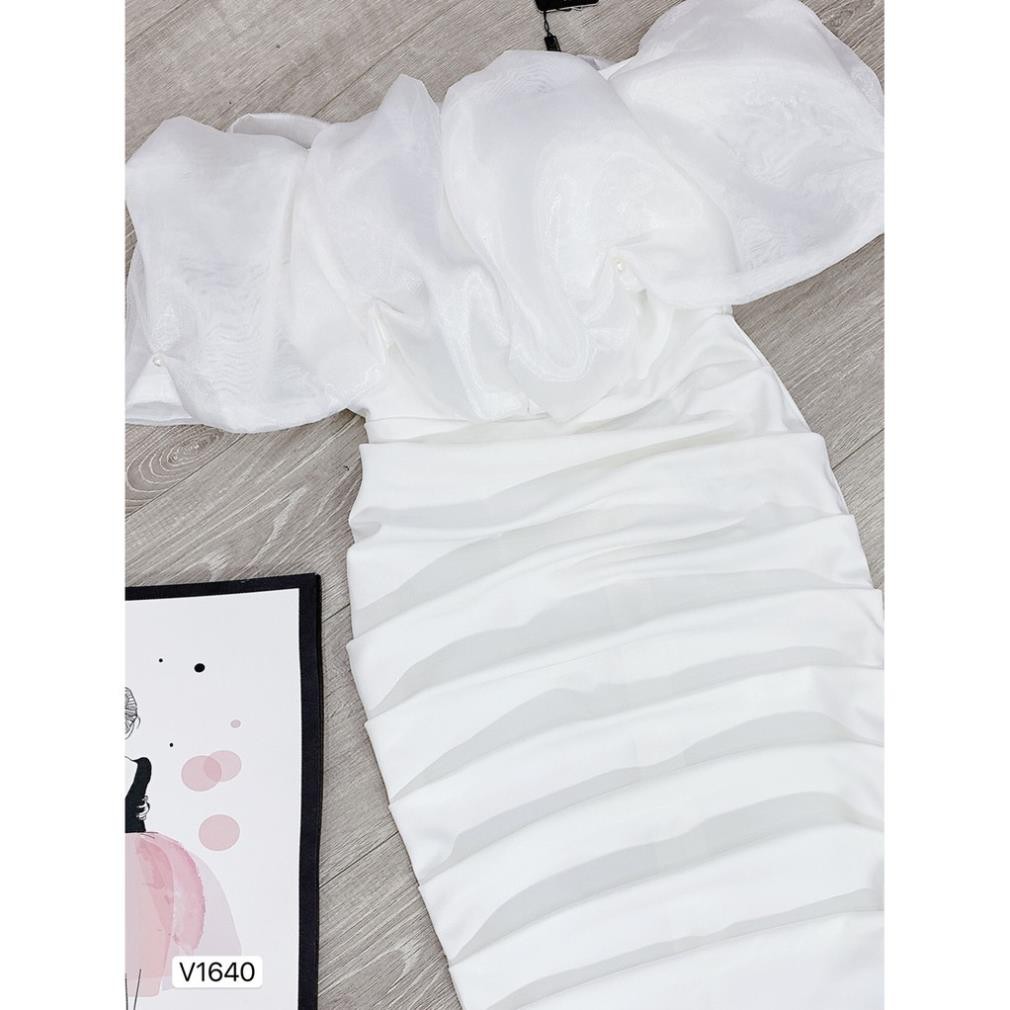 VÁY TRẮNG BODY TRẦN VAI V1640 - Đẹp Shop DVC