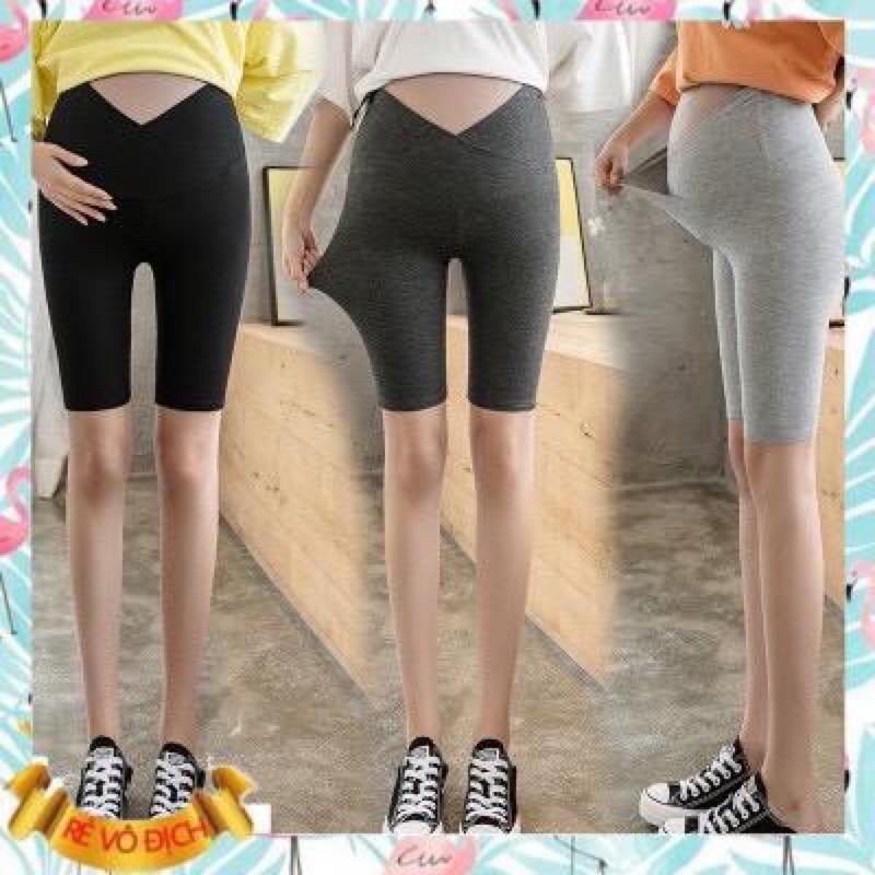 Quần ngố bầu cao cấp chất zip (uni hàn) đẹp hơn chất cotton nhiều☘️cam kết K BAI- K XÙ- K GIÃO☘️quần bầu freesize 43-65k