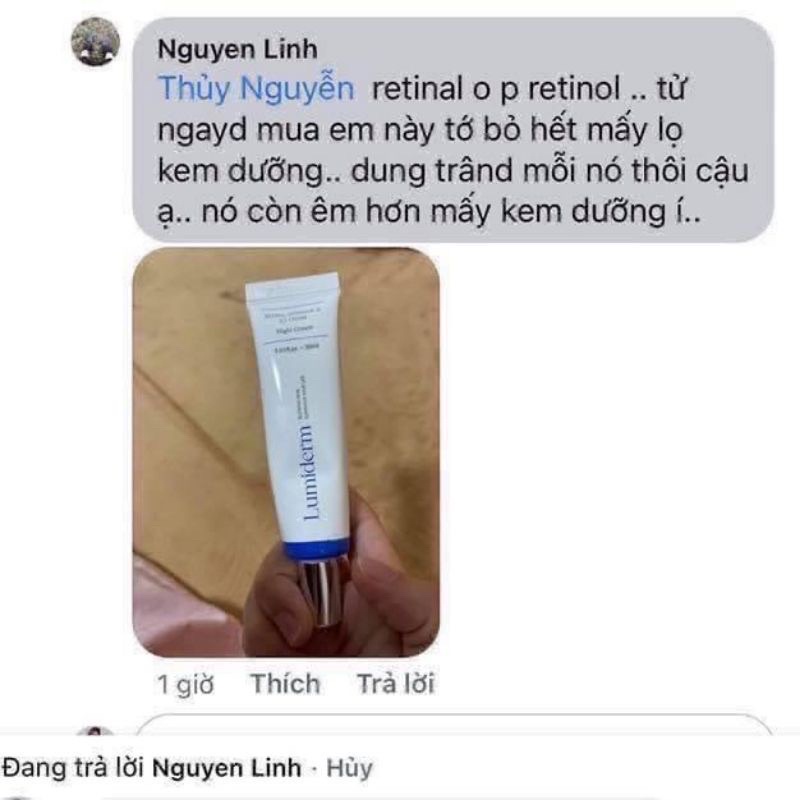 Kem retinal 0,1% lumiderm