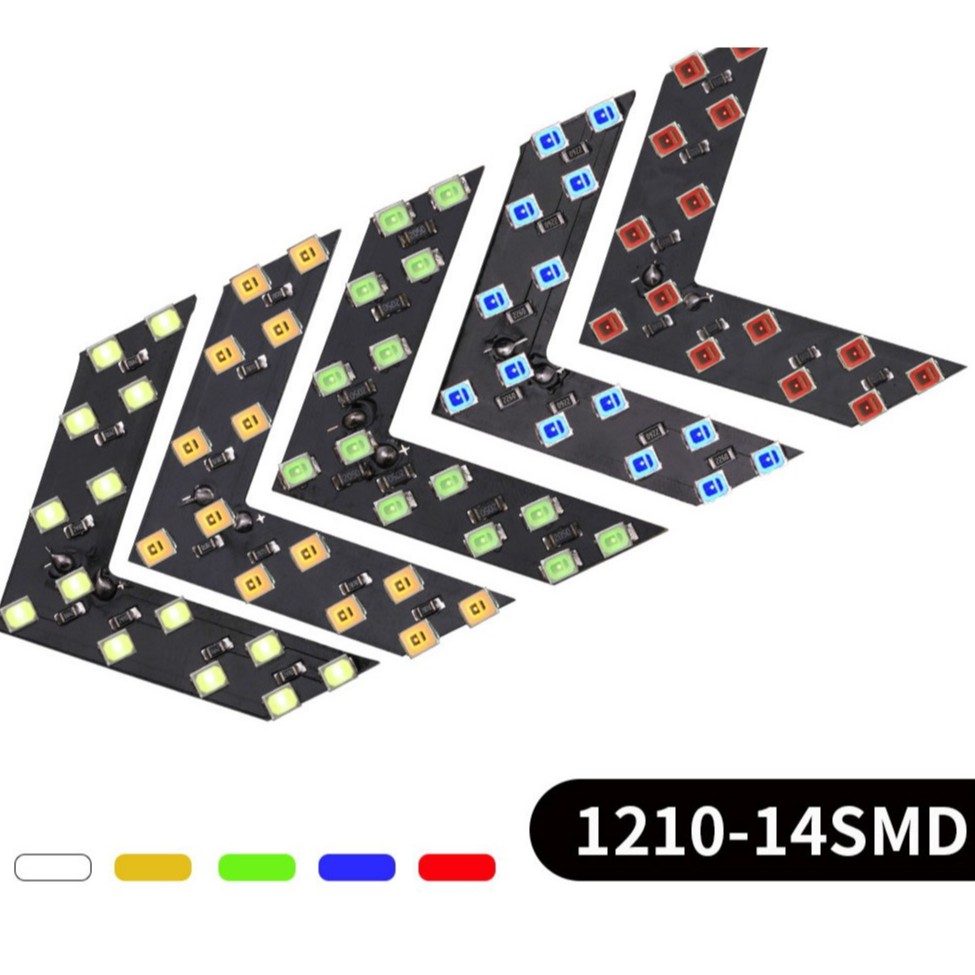 Bộ 2 Đèn Led Tín Hiệu Hình Mũi Tên Chất Lượng Cao Gắn Gương Chiếu Hậu Xe Hơi