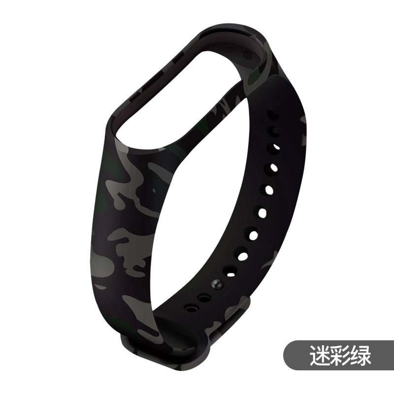 Dây Đeo Silicon Họa Tiết Rằn Ri Cho Đồng Hồ Thông Minh Xiaomi Miband 4 3