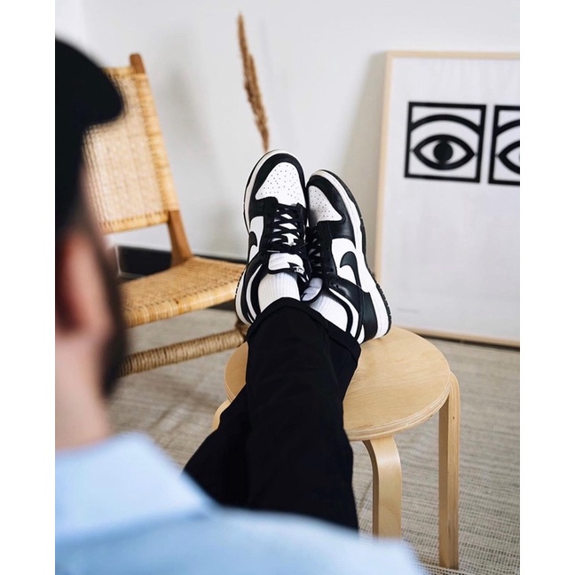 Giày thể thao sneaker sb đen trắng