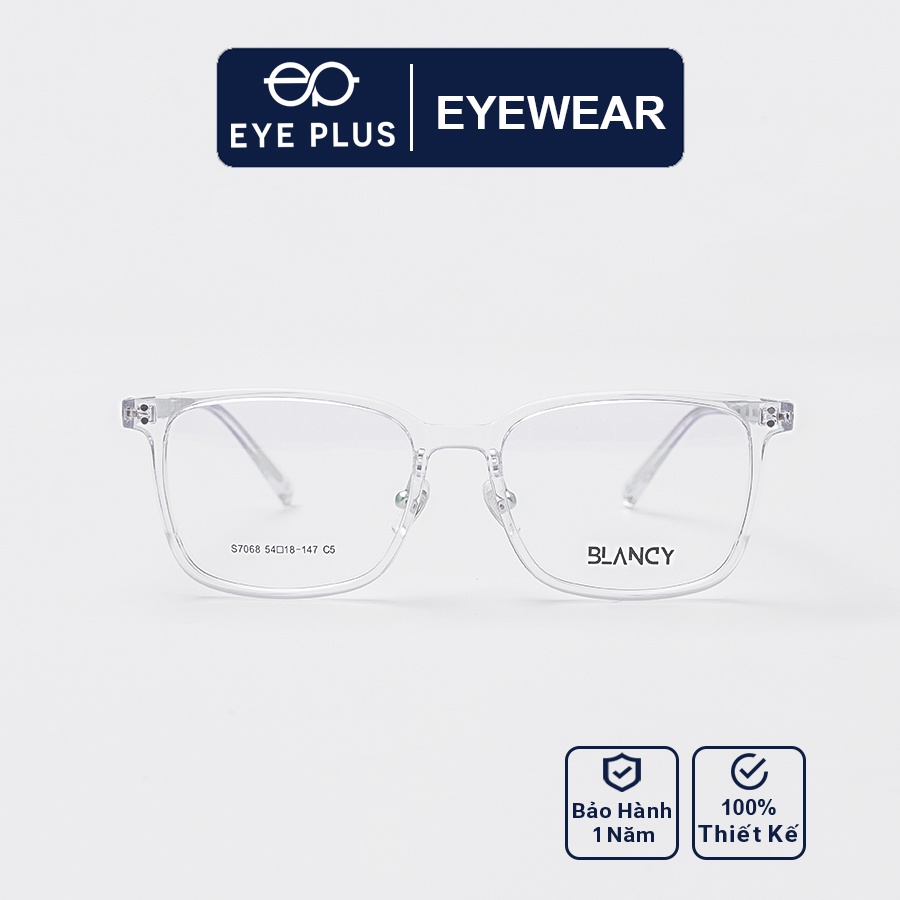 Gọng kính cận nam nữ EYE PLUS dáng vuông bầu CC1 Blancy-7068