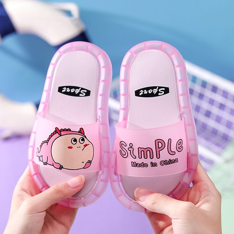 Dép Đế Mềm Chống Trượt Họa Tiết Hoạt Hình Thời Trang Mùa Hè Dành Cho Bé