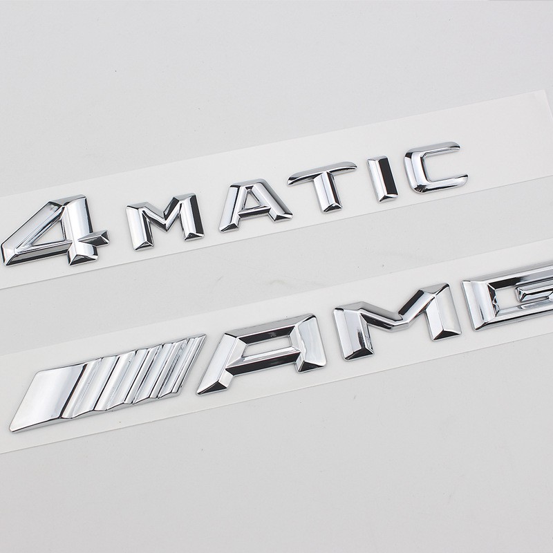miếng dán chữ nổi 3D 4 MATIC chuyên dùng cho dòng xe Mercedes bằng nhựa ABS cao cấp