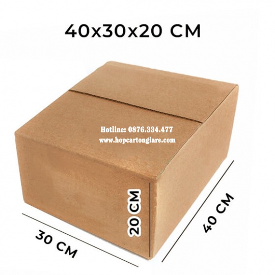 10 cái hộp carton 40x30x20 cm