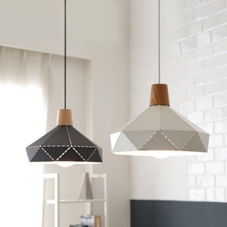 Bộ 2 đèn thả đầu gỗ d300