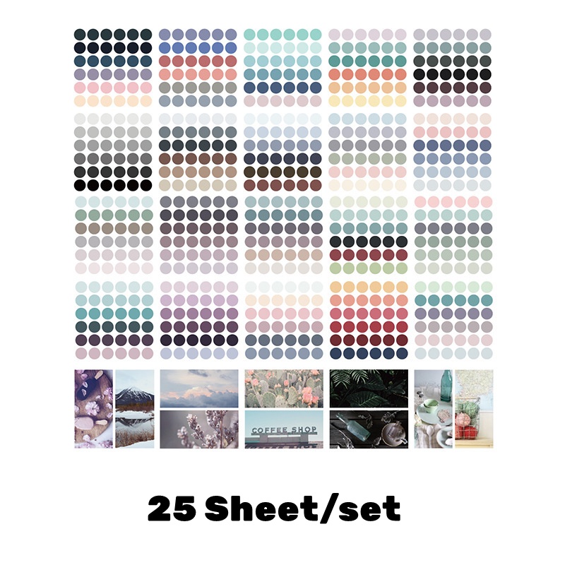 Miếng Dán Trang Trí Họa Tiết Chấm Bi Xinh Xắn