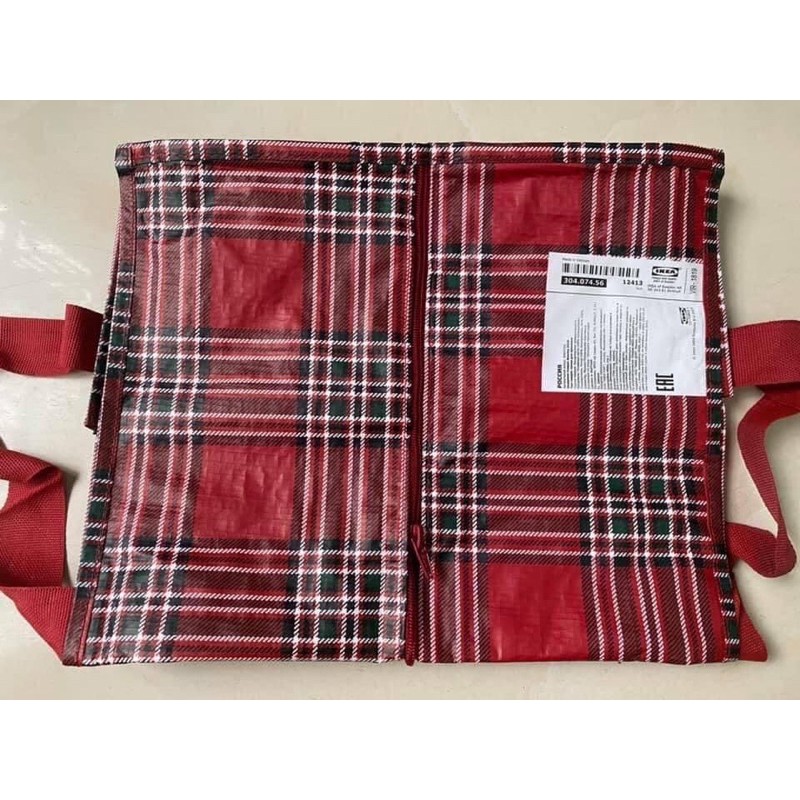Túi đựng chăn Vinter Storage Ikea - màu đỏ đun ngang