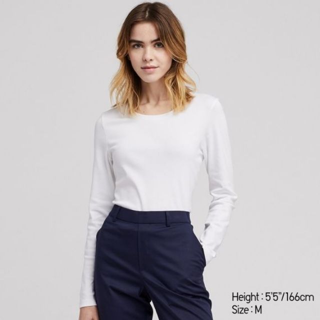 (XUẤT XỊN)ÁO THUN DÀI TAY CỔ TRÒN U N I