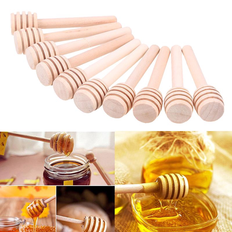 Muỗng lấy mật ong gỗ thiết kế xoắn ốc sáng tạo dành cho nhà bếp