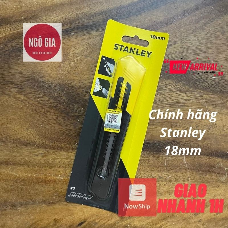 Dao rọc giấy Stanley 18mm hàng chính hãng chuẩn Mỹ rất xịn mẫu mới 2021