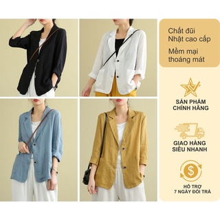 Áo Blazer nữ -Áo vest tay dài trơn cho nữ phong cách ulzzang - Chất mềm mại được chọn màu sp11