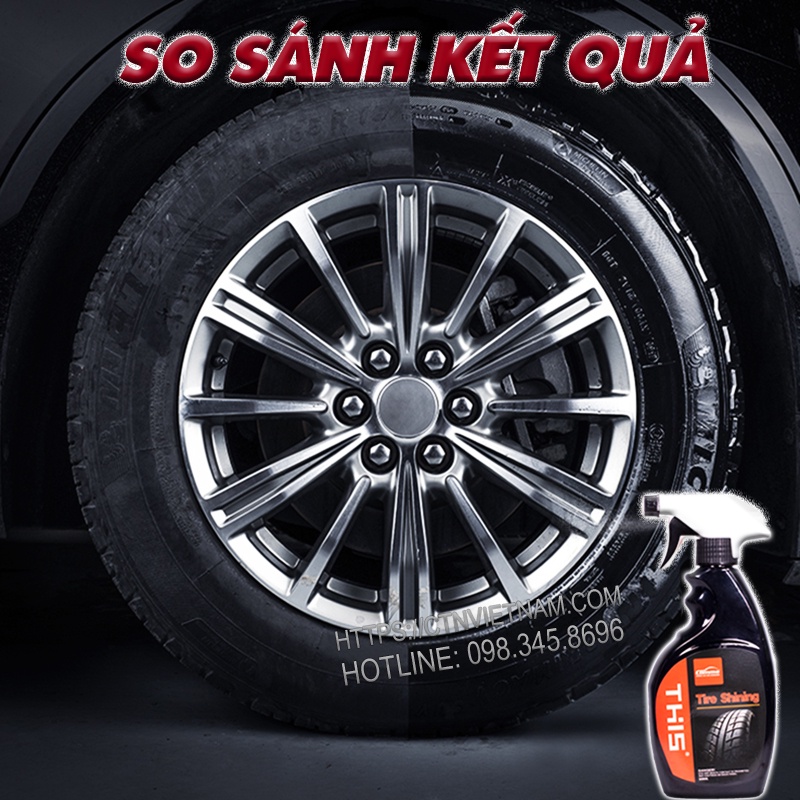 Dung Dịch Làm Bóng Lốp Xe, Làm Đen Lốp Xe Máy Ô Tô Như Mới [Tire Shining] Dưỡng Lốp Hoàn Hảo, Hiệu Quả Không Ngờ