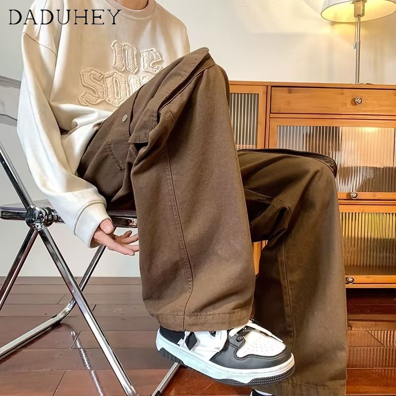 DaDuHey Shemoda Street Style Casual Pants 2022 New Trend Stylish Multi-Pocket Overalls